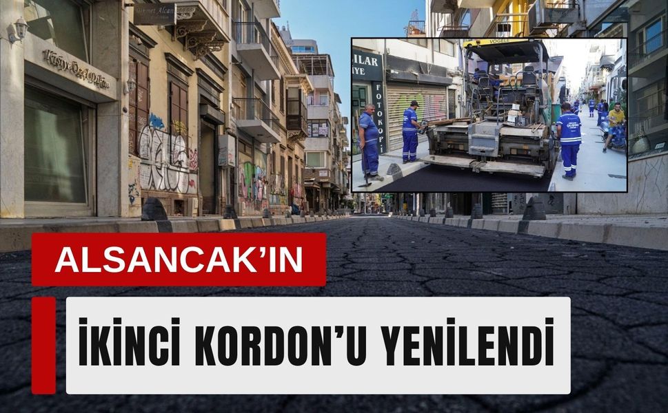 Alsancak’ta İkinci Kordon yenilendi