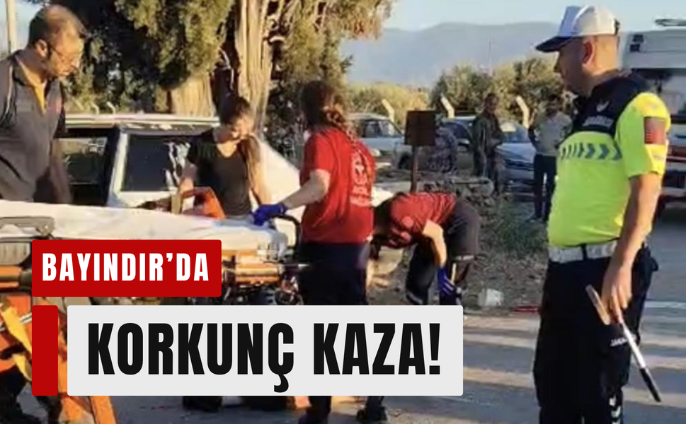 Bayındır’da gece kazası: 2 yaralı!
