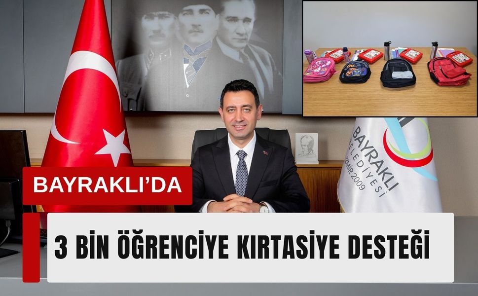 Bayraklı’da 3 bin öğrenciye okul desteği