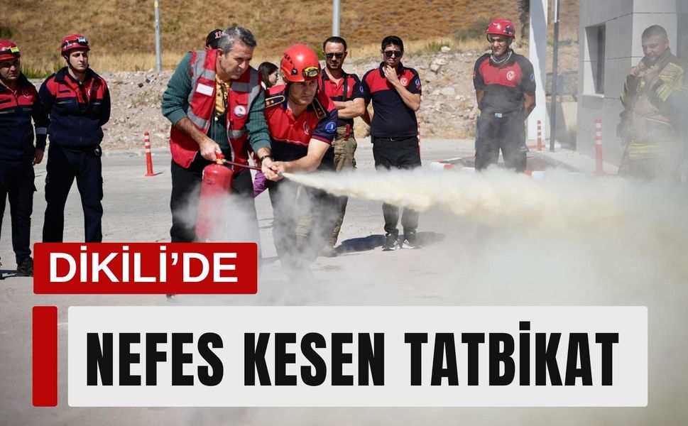 Dikili’de hastanede nefes kesen tatbikat