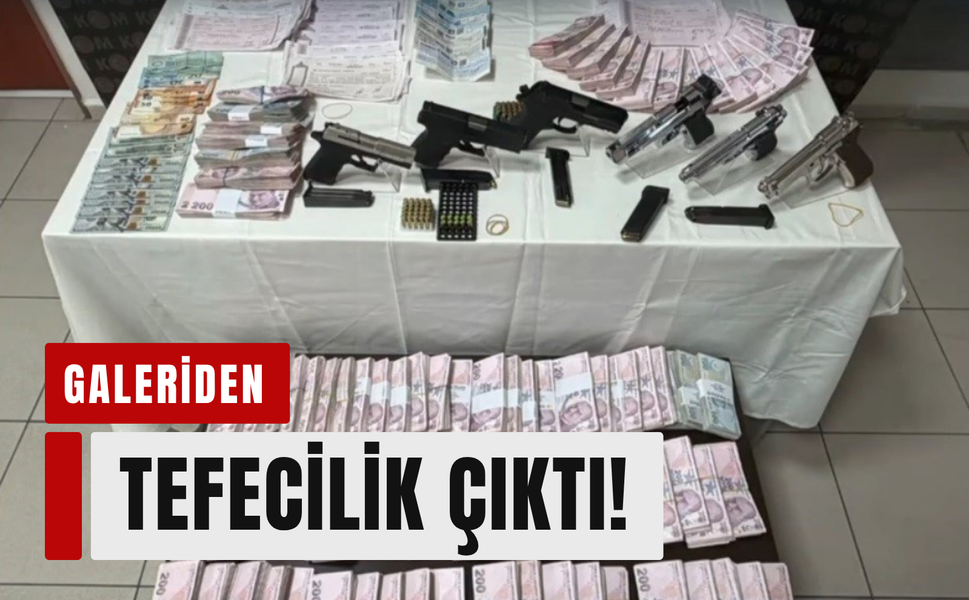 Galeriden tefecilik çıktı! 8 kişi yakalandı!