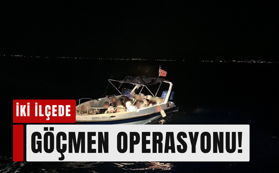 İzmir kıyılarında 56 düzensiz göçmen yakalandı!