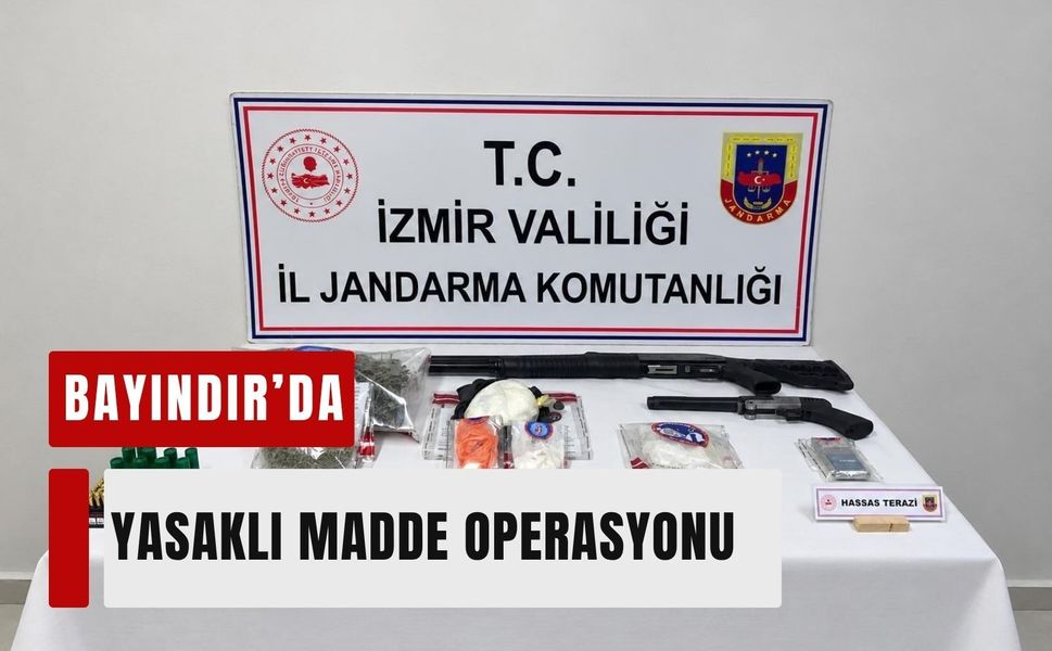 Bayındır’da yasaklı madde operasyonu: 8 şüpheli gözaltında