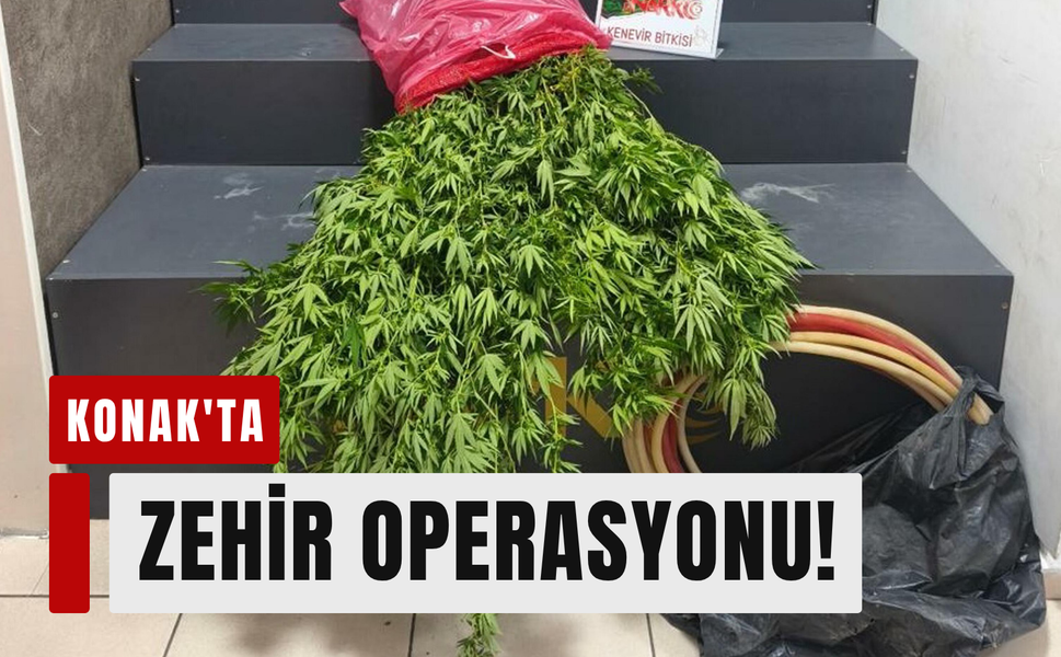 Konak'ta 3 adrese baskın: 4 tutuklama!