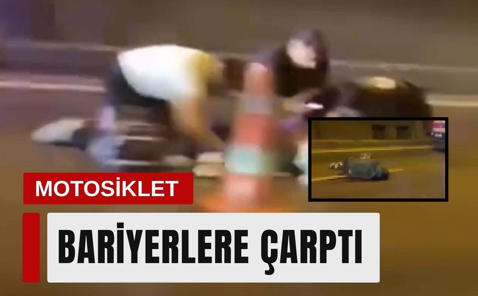 İzmir'de motosiklet bariyerlere çarptı: 1 ölü, 1 yaralı