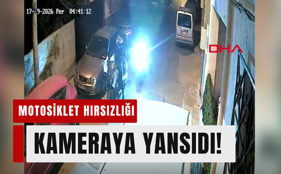 Evinin önüne park ettiği motosikleti çalındı