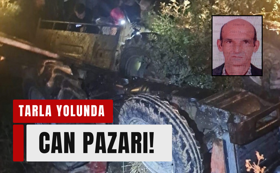 Kiraz’da traktör faciası: Sürücü altında kaldı!