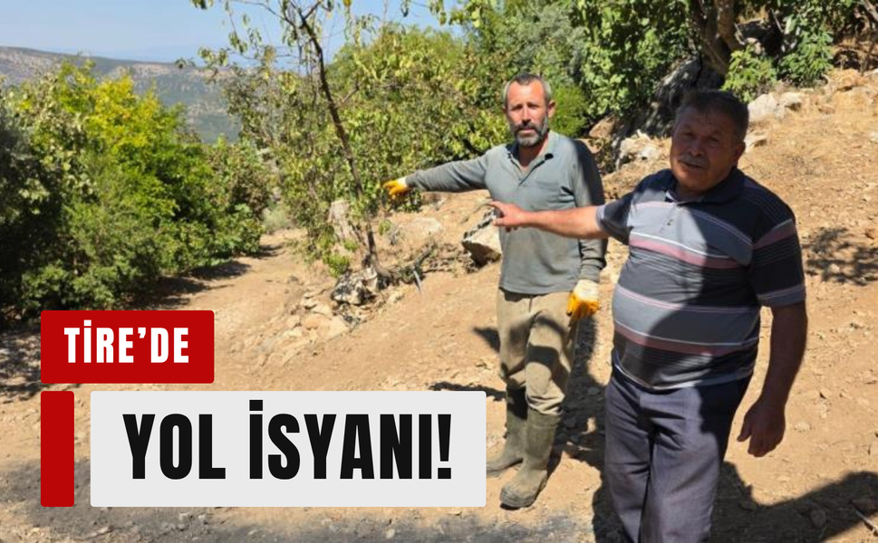 Tire’de vatandaşın yol isyanı: 'Can güvenliğimiz yok!'