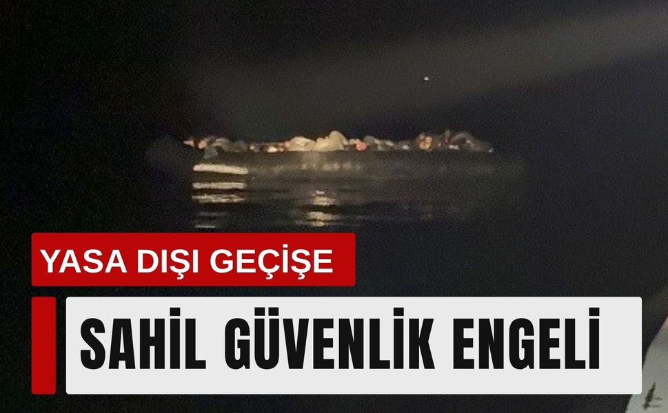 İzmir açıklarında yasa dışı geçiş operasyonu