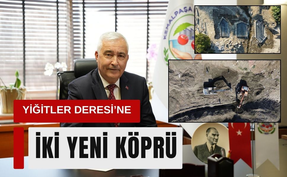 Kemalpaşa’da Yiğitler Deresi’ne iki yeni köprü