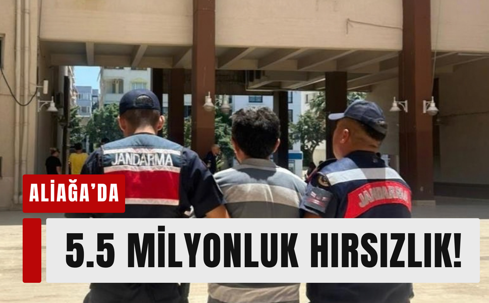 Aliağa’da milyonluk hırsızlık: 1 kişi tutuklandı!