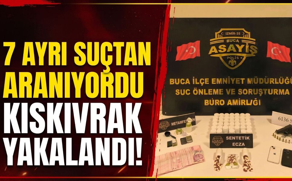 İzmir'de aranan şüpheliye operasyon!