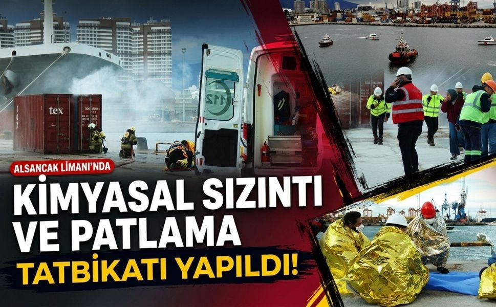 İzmir Alsancak Limanı’nda kimyasal sızıntı tatbikatı