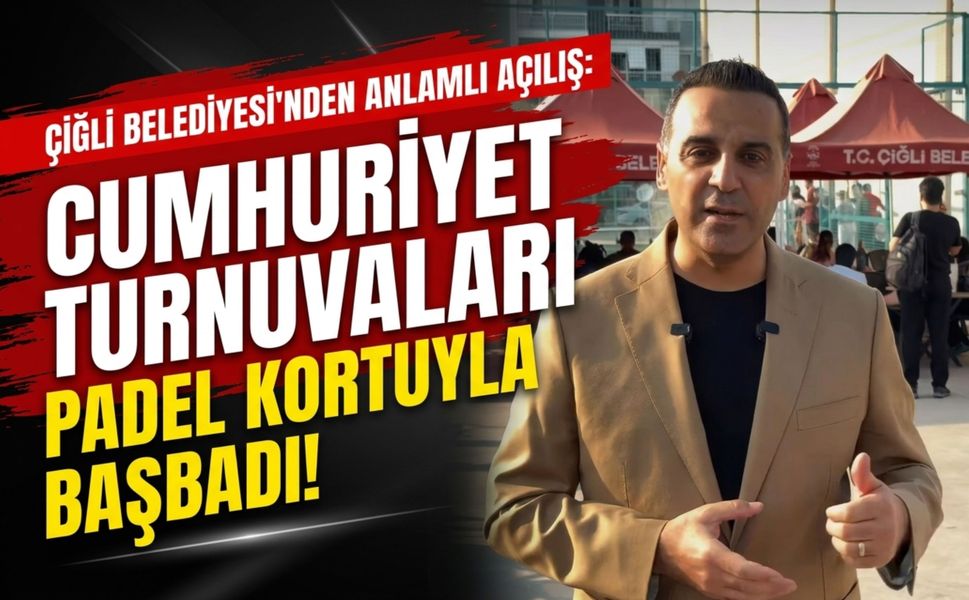 Çiğli’de Cumhuriyet Turnuvaları padel kortuyla başladı