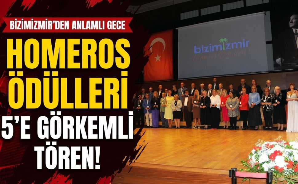 Bizimizmir Homeros Ödülleri 5’inci kez sahiplerini buldu
