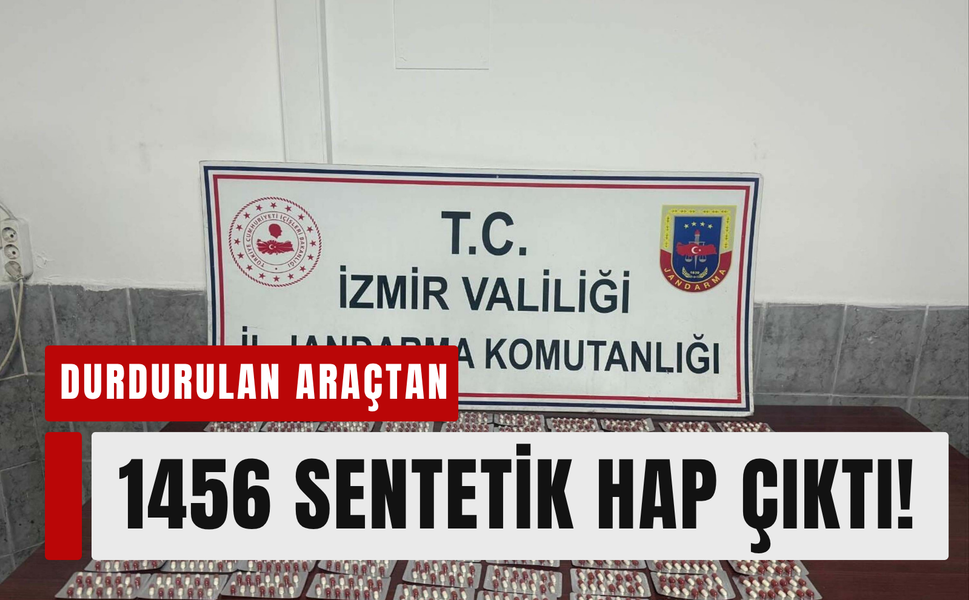 Yol kontrolünde dev operasyon: 1456 sentetik hap yakalandı!