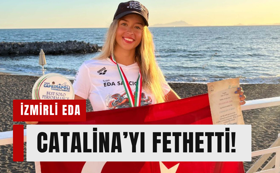 18 yaşındaki Eda'dan Catalina'da çifte rekor!