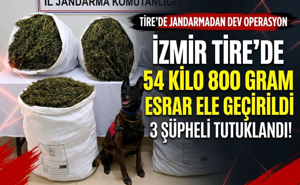 İzmir’de jandarmadan yasaklı madde operasyonu
