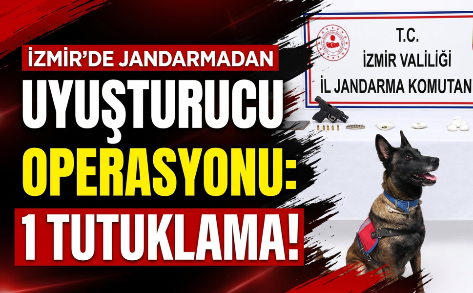 İzmir’de jandarmadan uyuşturucu operasyonu: 1 tutuklama!