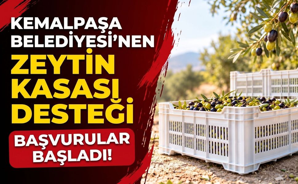 Kemalpaşa’da zeytin üreticilerine kasa desteği