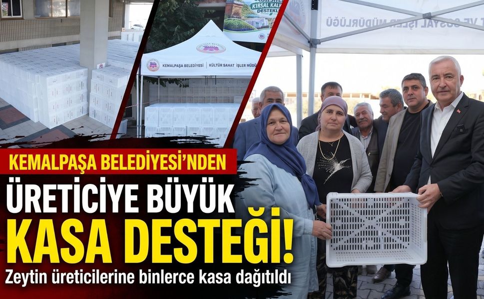 Kemalpaşa’da 656 çiftçiye 4 bin zeytin kasası desteği