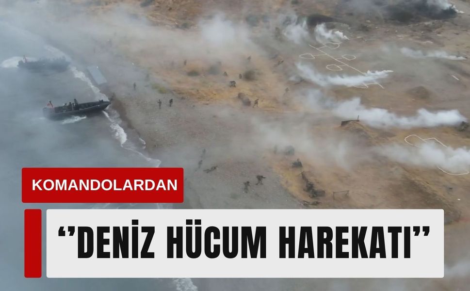 İzmir'de komandolardan 'deniz hücum harekatı' eğitimi