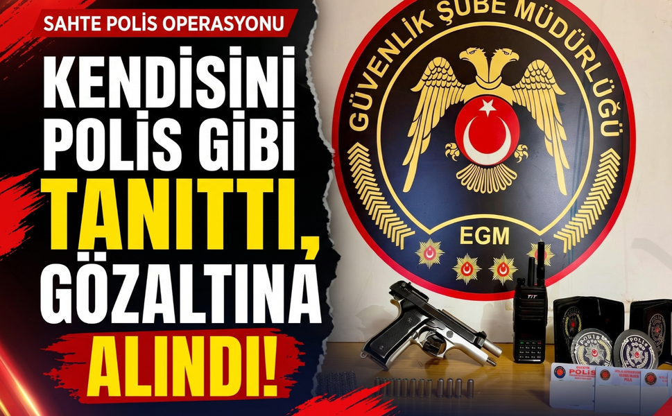 Sosyal medyada polis kimliğiyle silah teşhirine gözaltı!