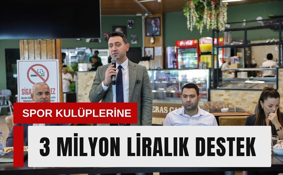 Bayraklı’da amatör spor kulüplerine 3 milyon liralık destek
