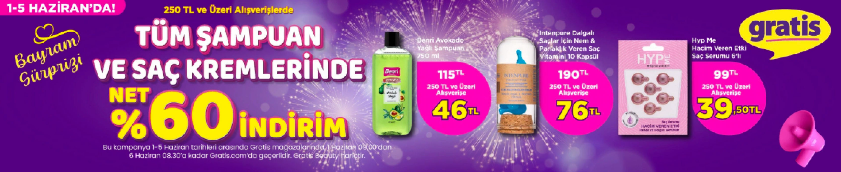 <h3><strong>SEZONUN EN ÇOK TERCİH EDİLEN ÜRÜNLERİNDE DEV İNDİRİM</strong></h3><p>Gratis mağazalarında ve gratis.com adresinde geçerli olan kampanya ile, yazın vazgeçilmezi güneş koruyucular, nemlendiriciler, ferahlatıcı duş jelleri ve roll-on ürünleri raflarda indirimli fiyatlarıyla öne çıkıyor.</p>