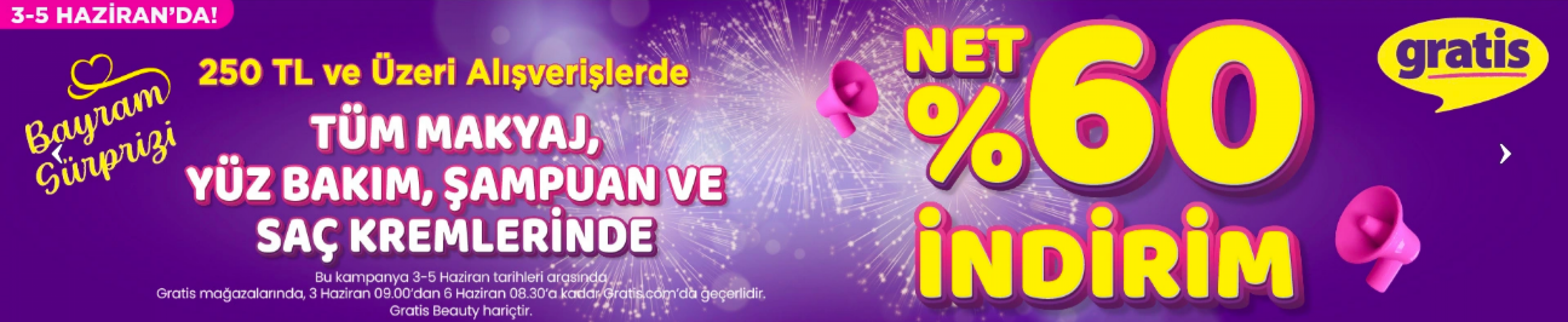 <h3><strong>GRATİS’TE YAZ VE BAYRAM İNDİRİMLERİYLE BÜYÜK FIRSATLAR</strong></h3><p>Türkiye'nin önde gelen kişisel bakım marketi Gratis, yaz sezonuna ve yaklaşan Kurban Bayramı’na özel dev indirim kampanyasını başlattı. </p>