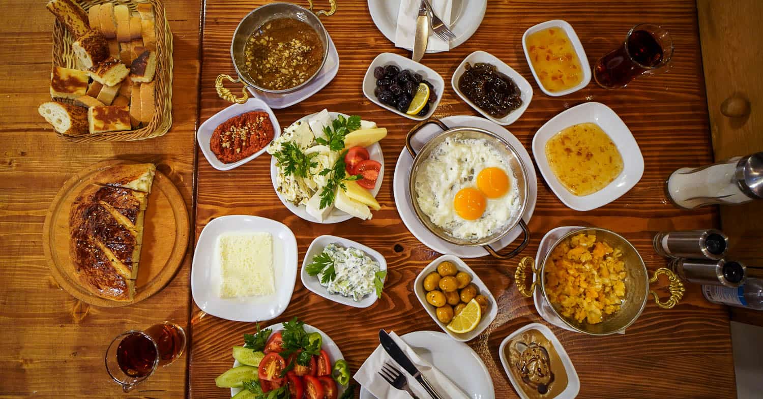 Traditional Turkish Breakfast Kahvalti Evi