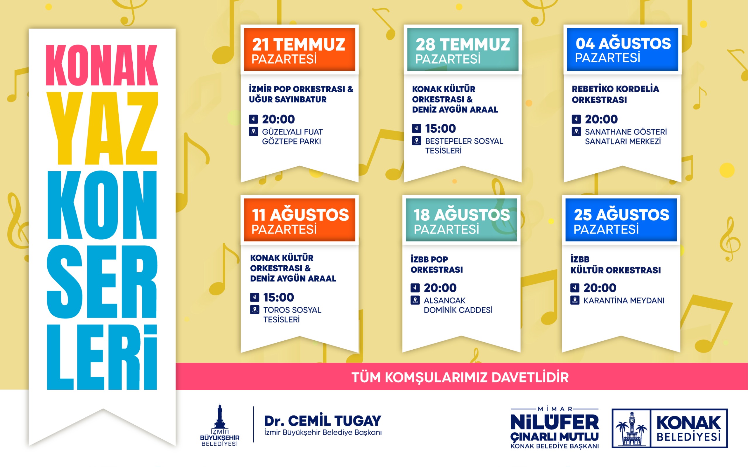 Konak Yaz Konserleri Başlıyor