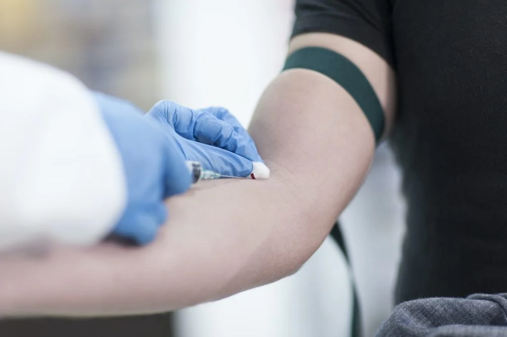 Doctor Taking Blood Sample 1024X682