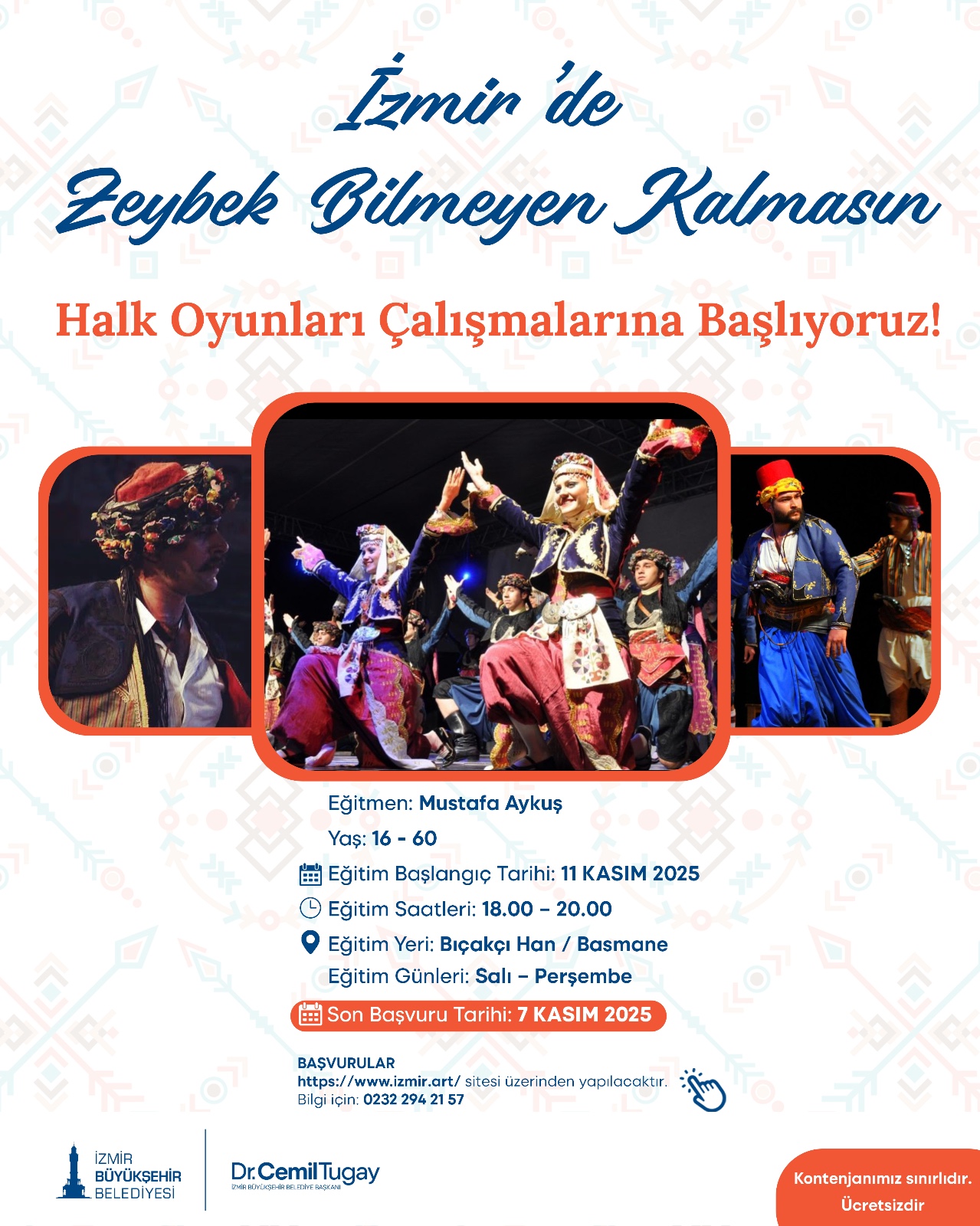 İzmir’de halk oyunları heyecanı başlıyor  Son tarih açıklandı