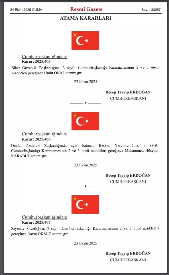 Atama Resmi Gazete