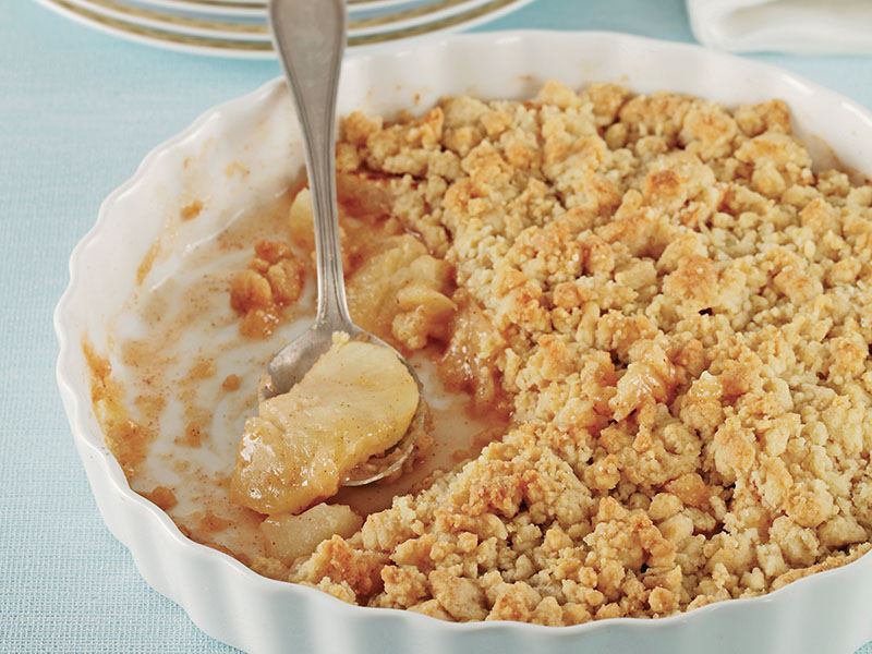 Fırınsız Elmalı Crumble