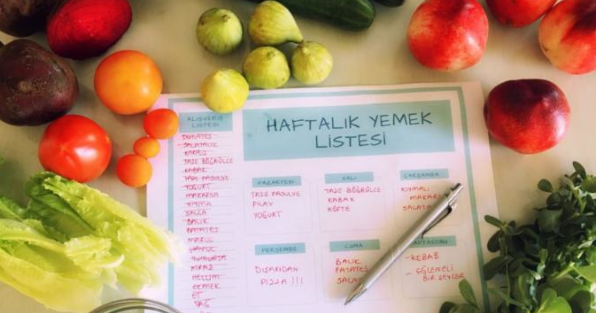 Haftalık Yemek Listesi