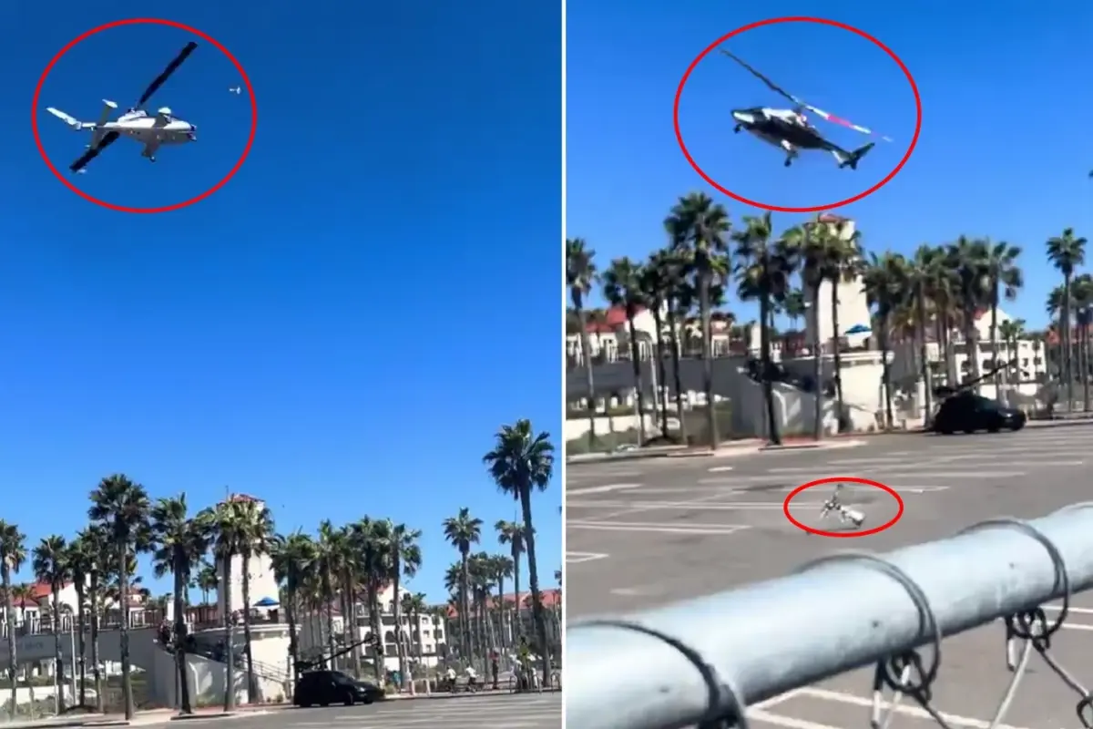 Helikopter Kontrolden Çıktı, 5 Kişi Yaralandı! O Anlar Kamerada (2)