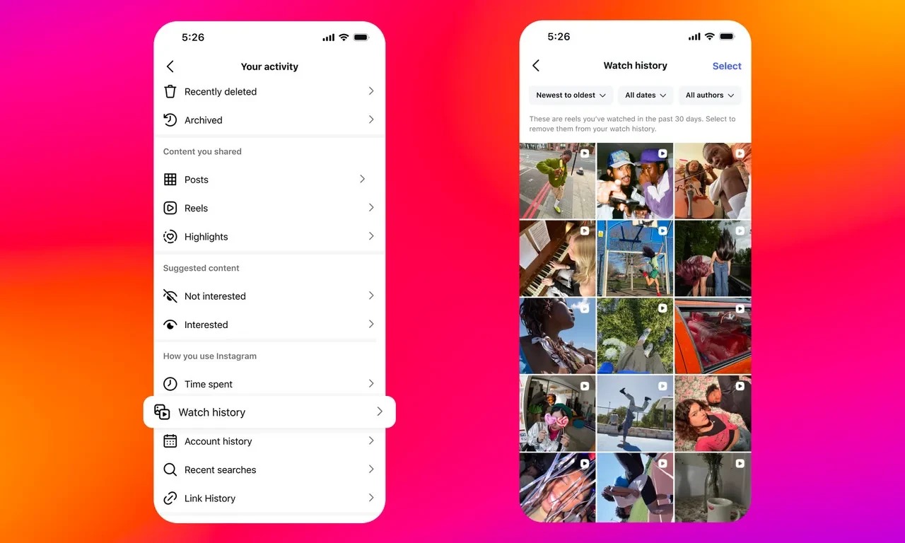 Instagram Reels Izleme Gecmisi O