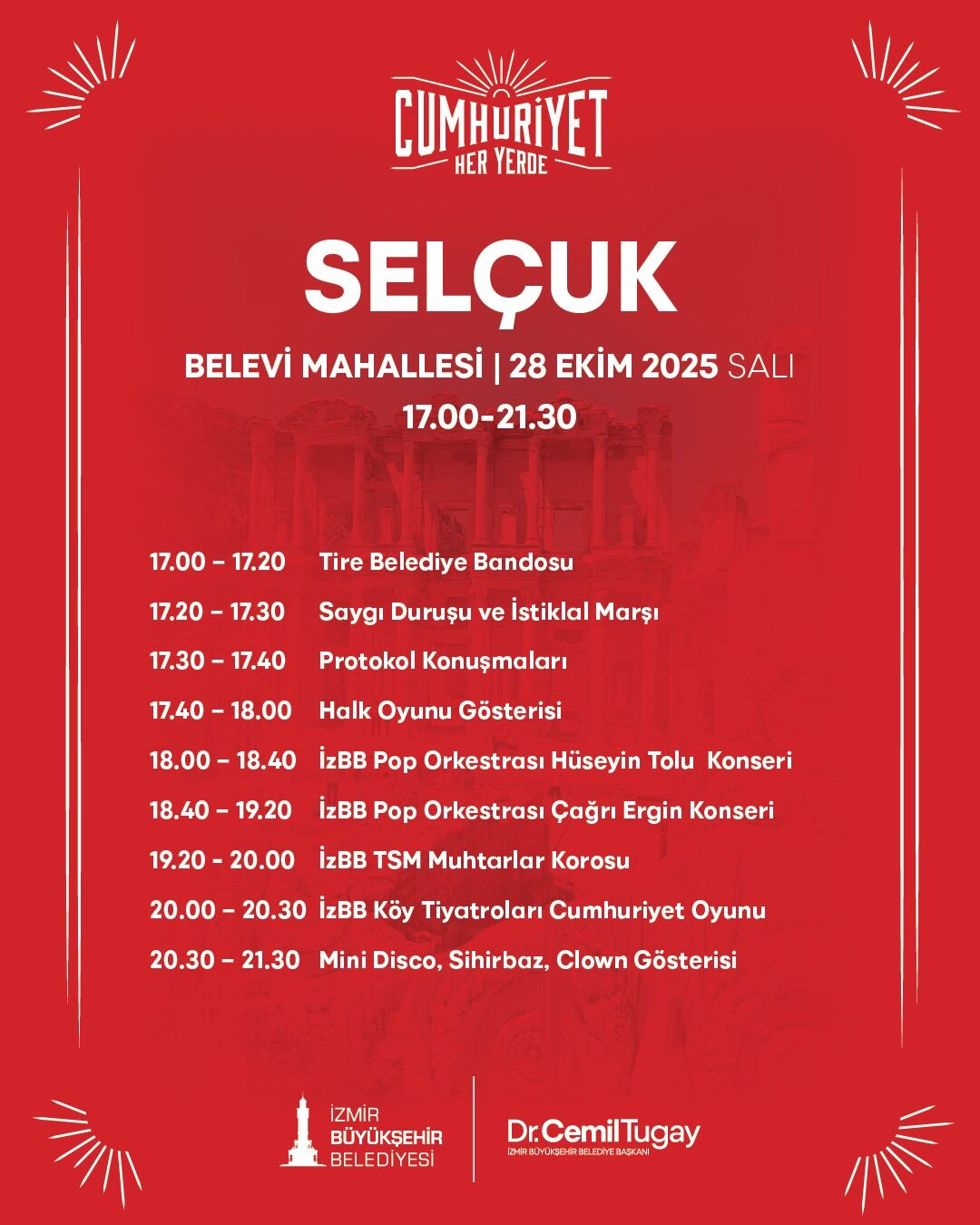 Izmir Büyükşehir Belediyesi Cumhuriyet Her Yerde Etkinlik Takvimi (4)