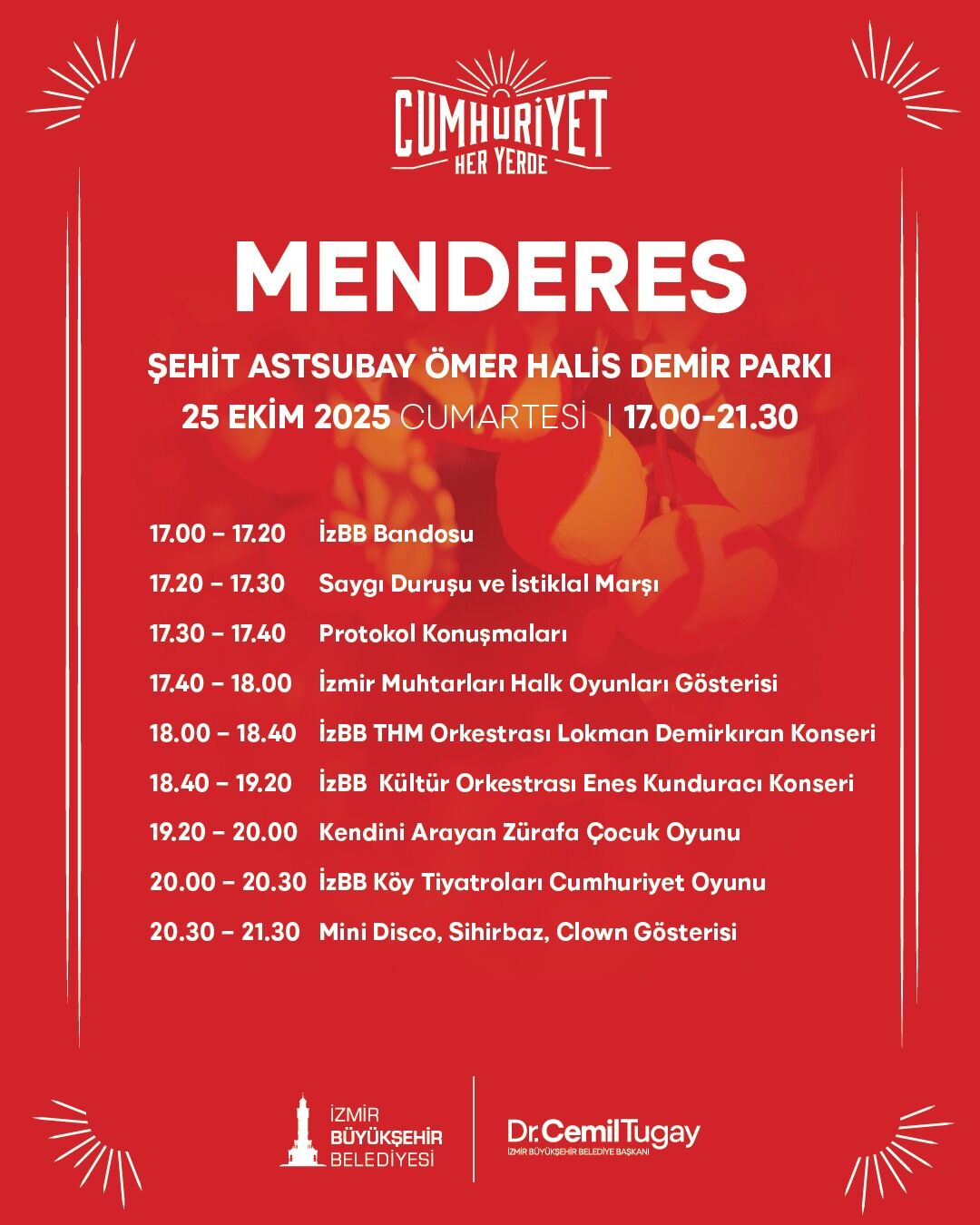Izmir Büyükşehir Belediyesi Cumhuriyet Her Yerde Etkinlik Takvimi (7)