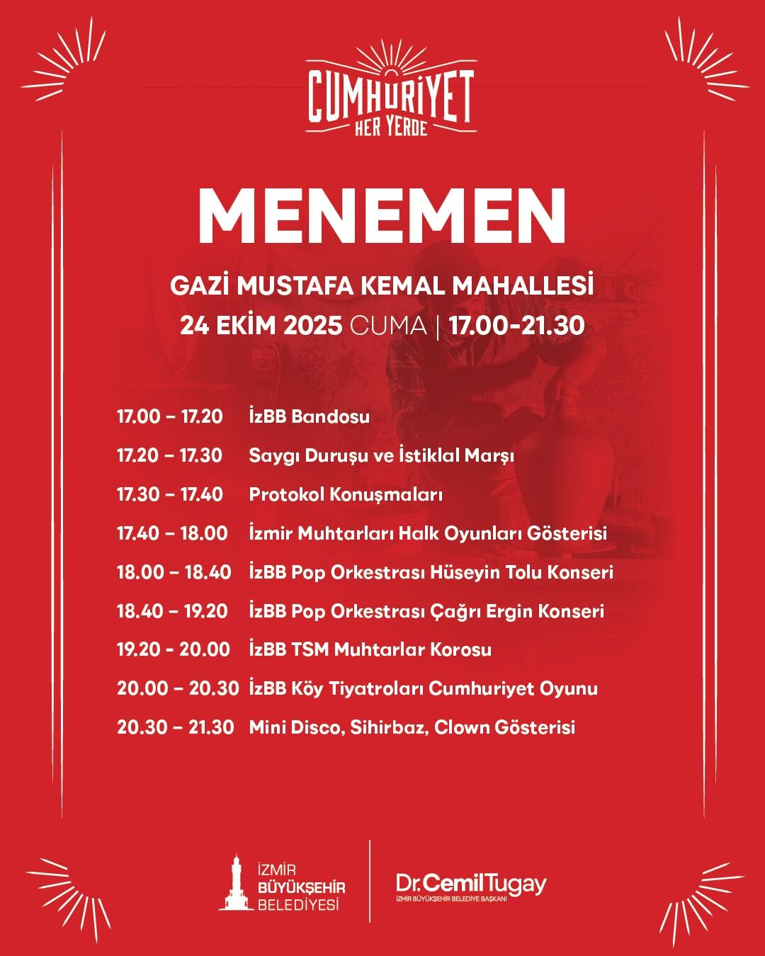 Izmir Büyükşehir Belediyesi Cumhuriyet Her Yerde Etkinlik Takvimi (9)