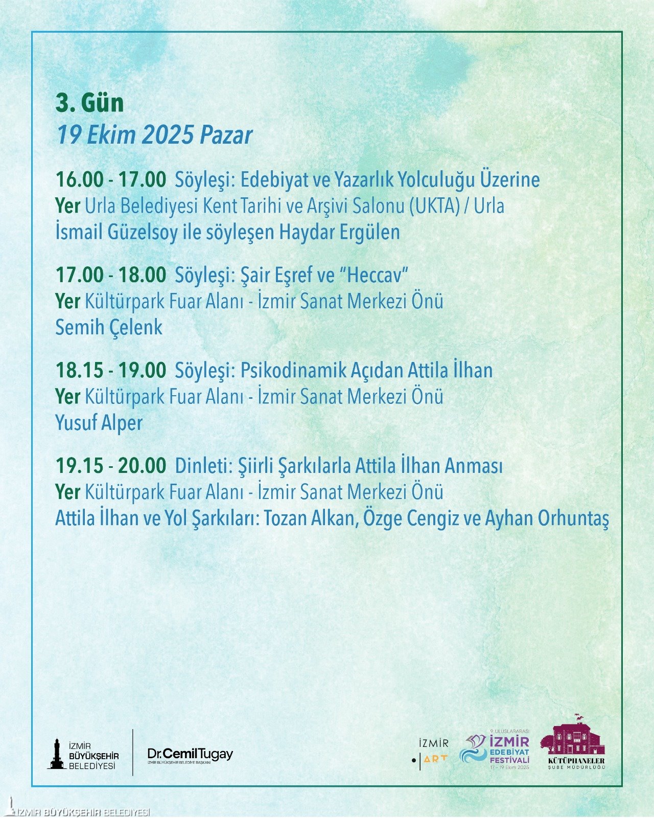 İzmir’de Edebiyat Şöleni 36 Yazar Ve Şair İzmir Uluslararası Edebiyat Festivali'nde Buluşuyor (3)
