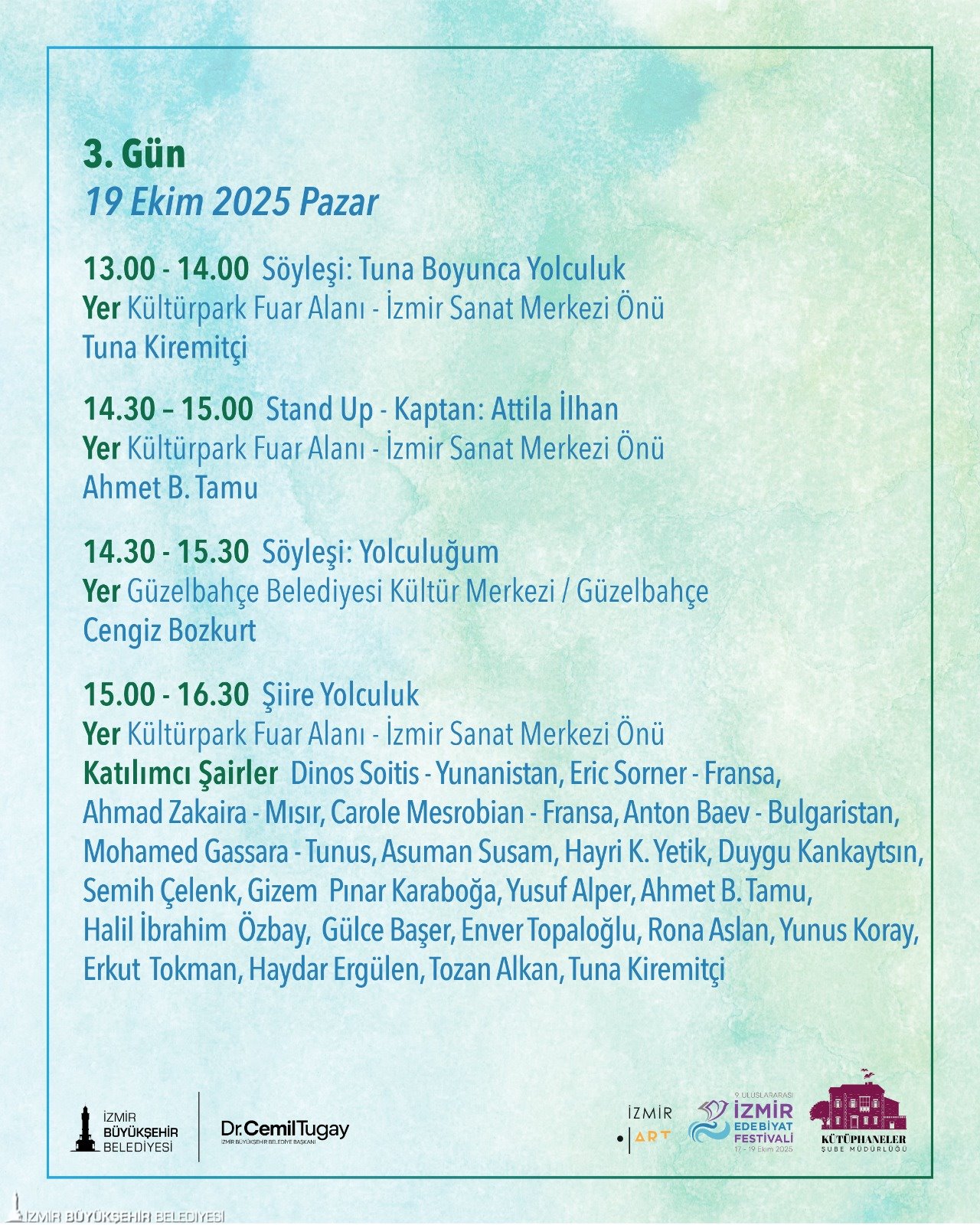 İzmir’de Edebiyat Şöleni 36 Yazar Ve Şair İzmir Uluslararası Edebiyat Festivali'nde Buluşuyor (4)