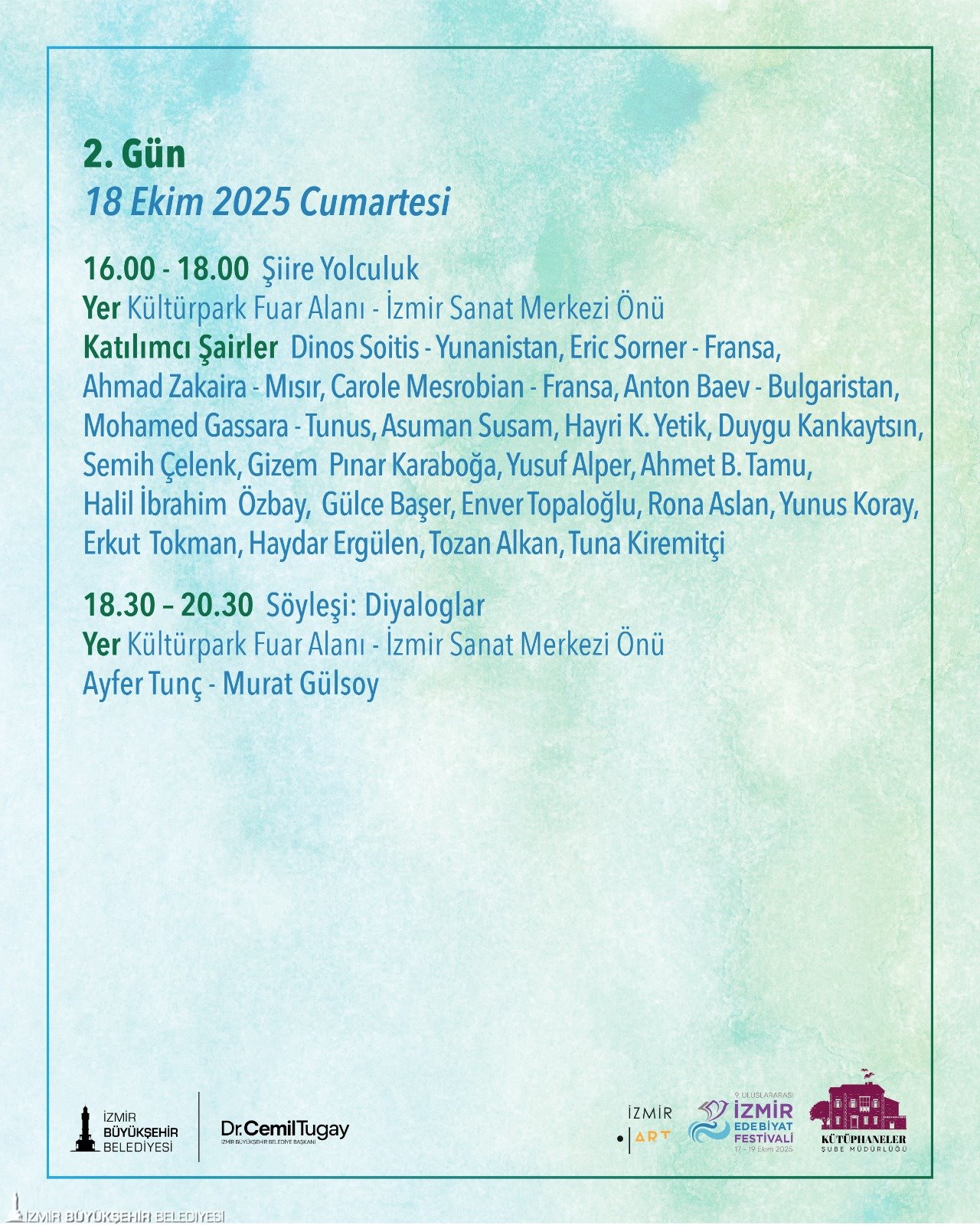 İzmir’de Edebiyat Şöleni 36 Yazar Ve Şair İzmir Uluslararası Edebiyat Festivali'nde Buluşuyor (5)