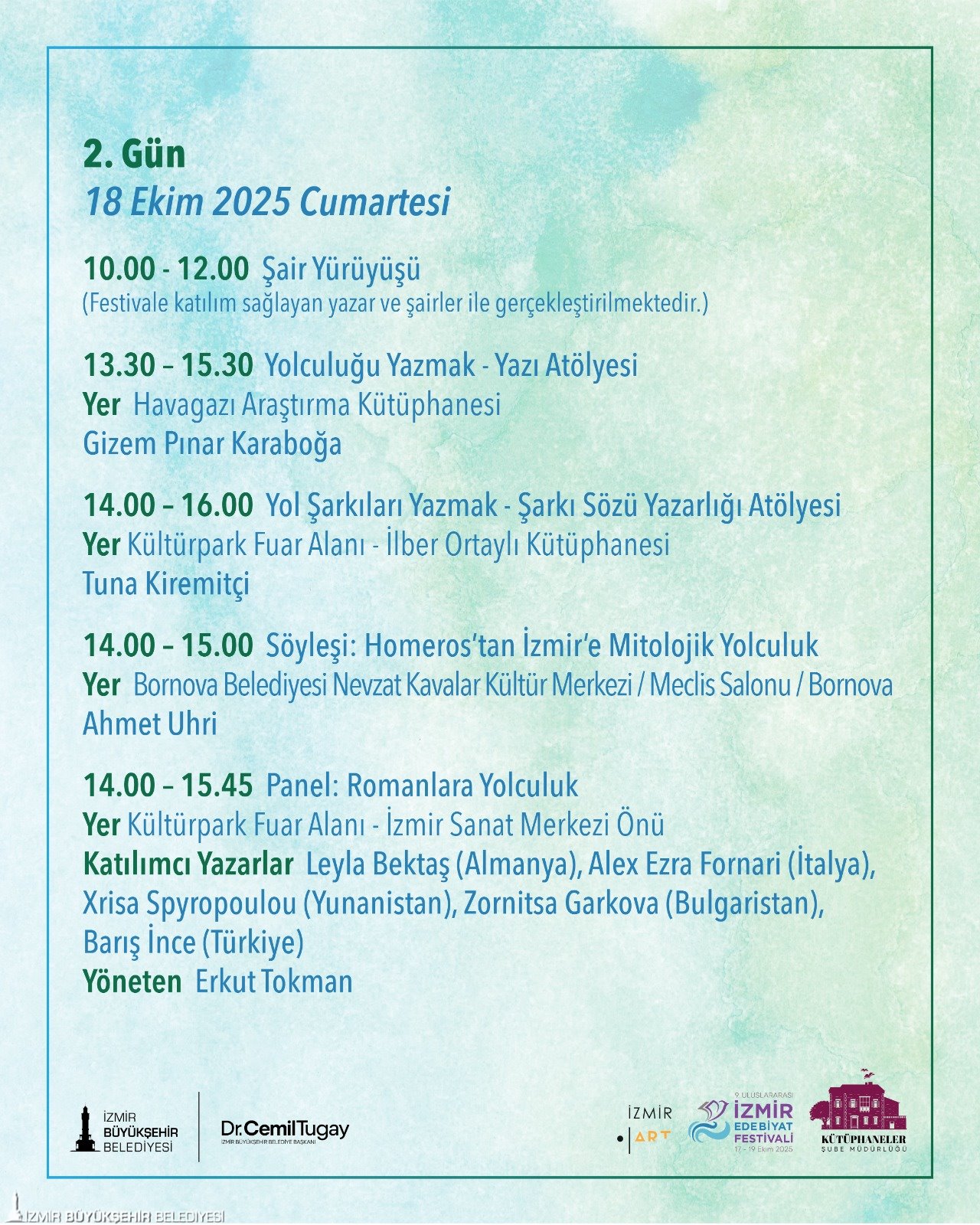 İzmir’de Edebiyat Şöleni 36 Yazar Ve Şair İzmir Uluslararası Edebiyat Festivali'nde Buluşuyor (6)