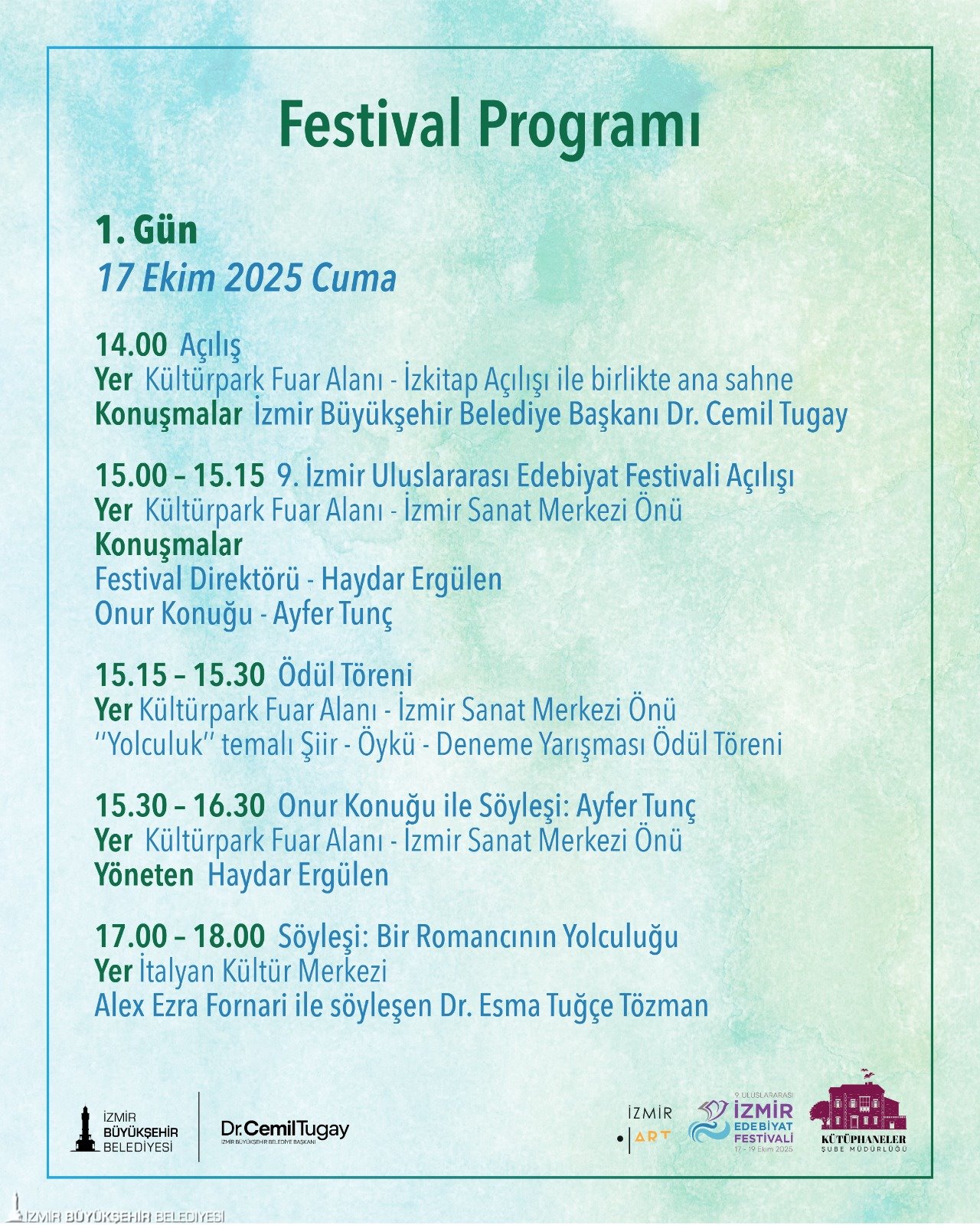 İzmir’de Edebiyat Şöleni 36 Yazar Ve Şair İzmir Uluslararası Edebiyat Festivali'nde Buluşuyor (7)