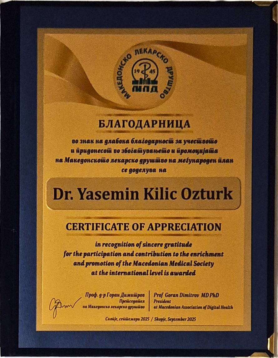 İzmirli Akademisyen Prof. Dr. Yasemin Kılıç Öztürk’ten Uluslararası Başarı (3)