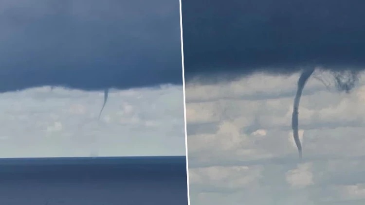 Karadeniz'de Ürküten Görüntü Üç Hortum Birden Oluştu (2)