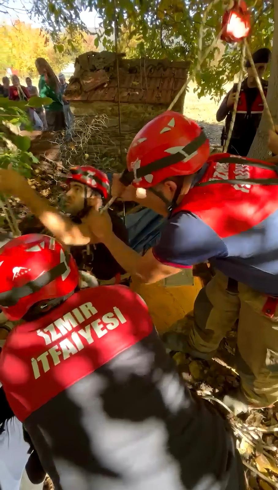 Ödemiş’te Korkutan Olay 80 Yaşındaki Vatandaş Kuyuya Düştü! (2)